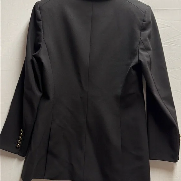 Veronica Beard Black Jacket with Animal Print Accent - Picture 7 of 8